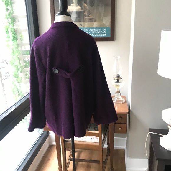 Ruby Red Rd. Plum ButtonUp Swing Jacket Sz XL - Picture 4 of 5